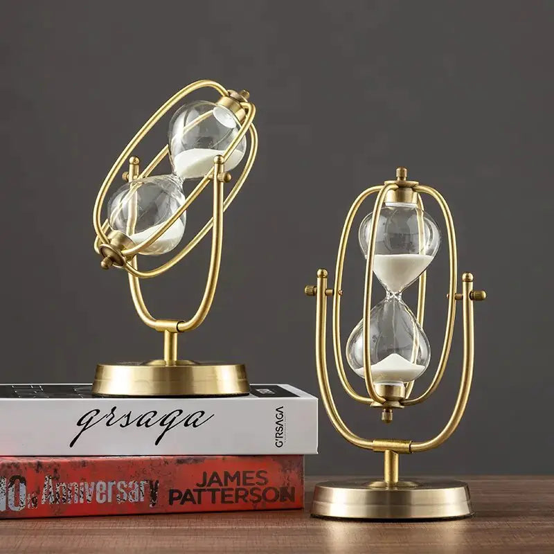 360Β° Rotating Metal Sand Hourglass