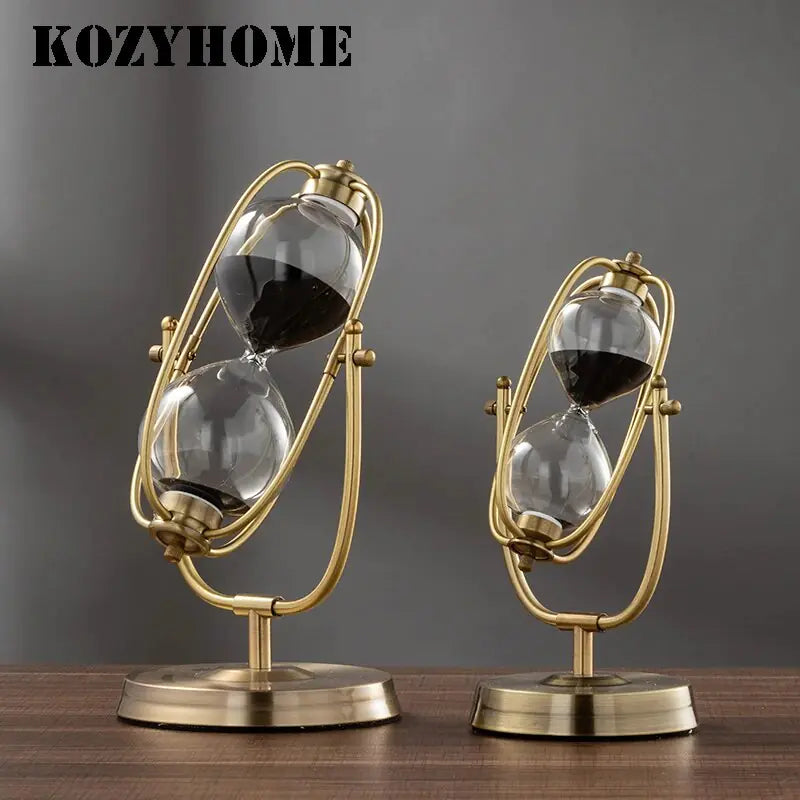 360Β° Rotating Metal Sand Hourglass